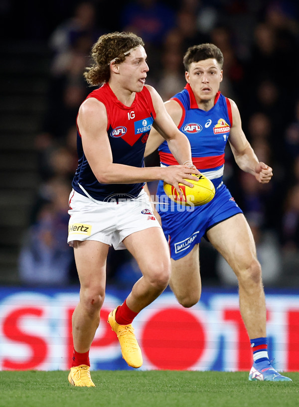 AFL 2024 Round 21 - Footscray v Melbourne - A-52445935