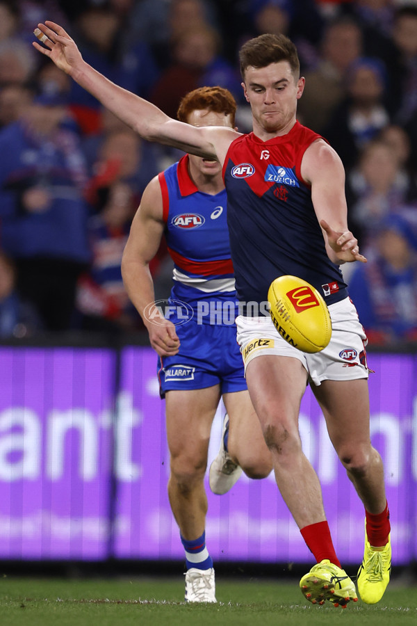 AFL 2024 Round 21 - Footscray v Melbourne - A-52449067