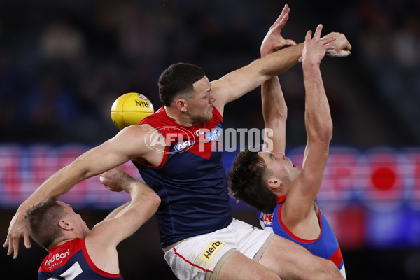 AFL 2024 Round 21 - Footscray v Melbourne - A-52449074