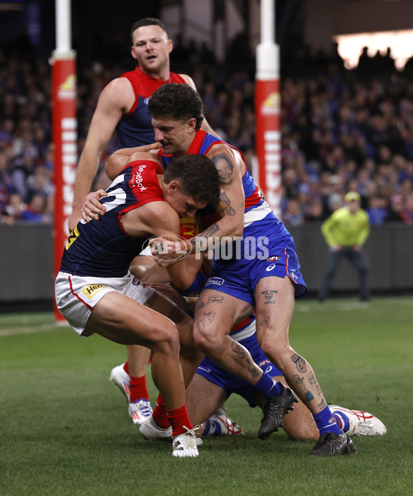 AFL 2024 Round 21 - Footscray v Melbourne - A-52450015