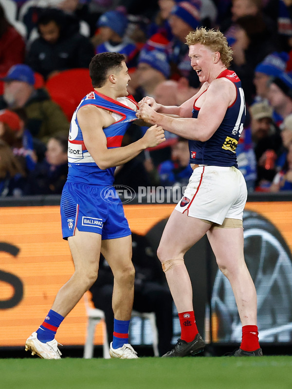 AFL 2024 Round 21 - Footscray v Melbourne - A-52451764