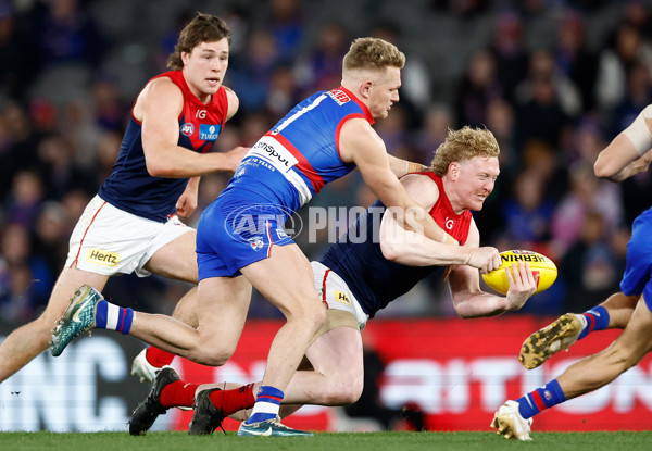 AFL 2024 Round 21 - Footscray v Melbourne - A-52451766