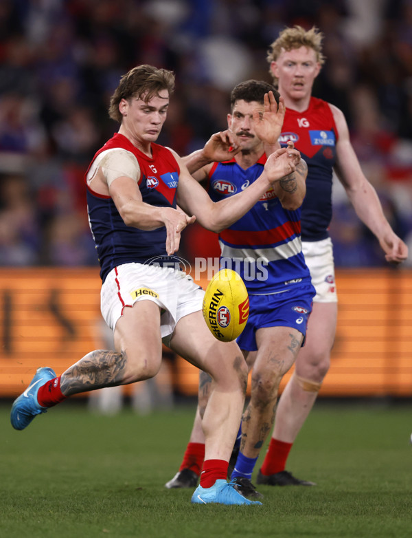 AFL 2024 Round 21 - Footscray v Melbourne - A-52452428