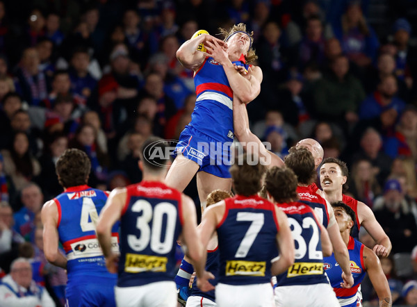 AFL 2024 Round 21 - Footscray v Melbourne - A-52454594