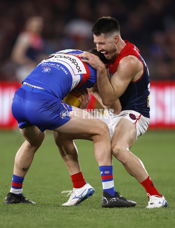 AFL 2024 Round 21 - Footscray v Melbourne - A-52454652