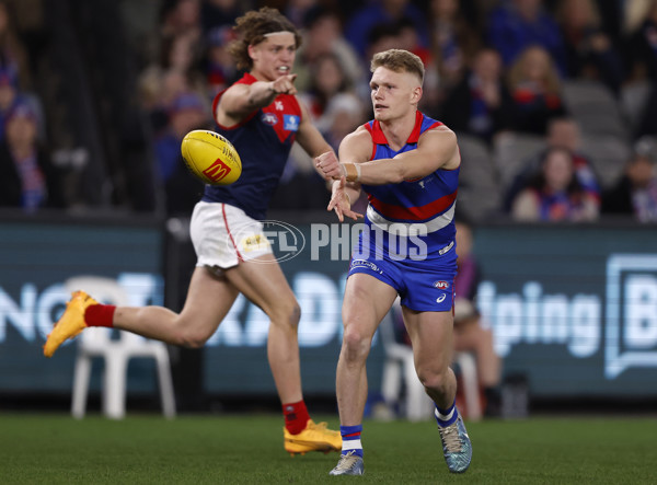 AFL 2024 Round 21 - Footscray v Melbourne - A-52455115