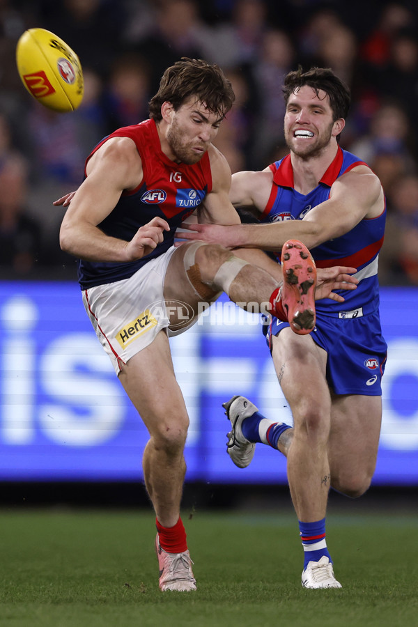 AFL 2024 Round 21 - Footscray v Melbourne - A-52455116