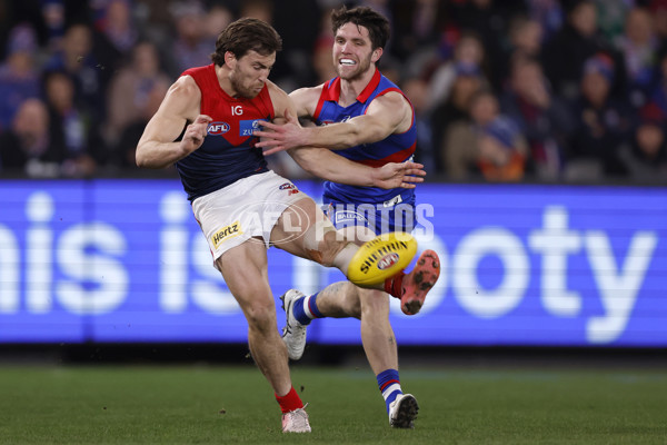 AFL 2024 Round 21 - Footscray v Melbourne - A-52455118