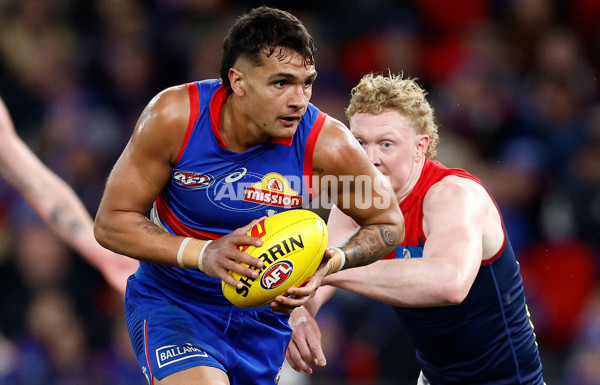 AFL 2024 Round 21 - Footscray v Melbourne - A-52455147