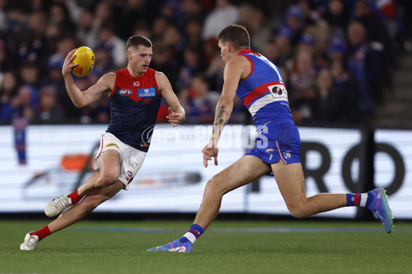 AFL 2024 Round 21 - Footscray v Melbourne - A-52456996