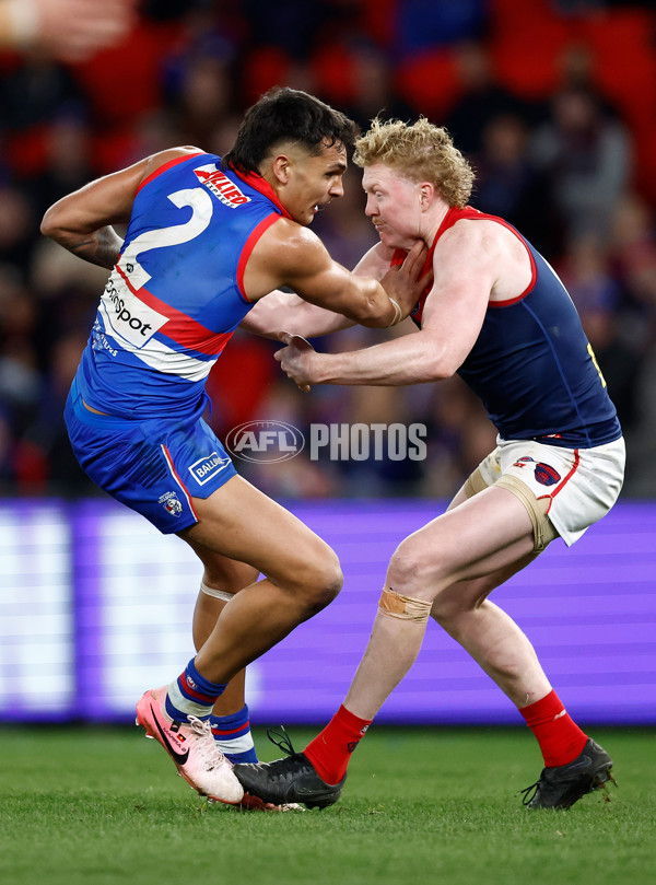 AFL 2024 Round 21 - Footscray v Melbourne - A-52457002