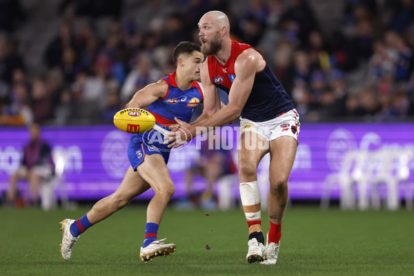 AFL 2024 Round 21 - Footscray v Melbourne - A-52457709