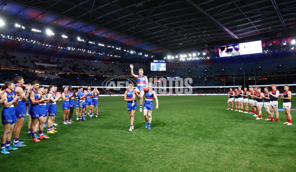 AFL 2024 Round 21 - Footscray v Melbourne - A-52457782