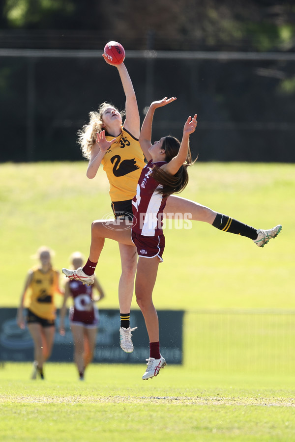 Marsh AFL National Championships U18 Girls 2024 - Western Australia v Queensland - A-52467758