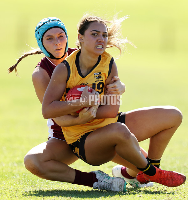 Marsh AFL National Championships U18 Girls 2024 - Western Australia v Queensland - A-52472546