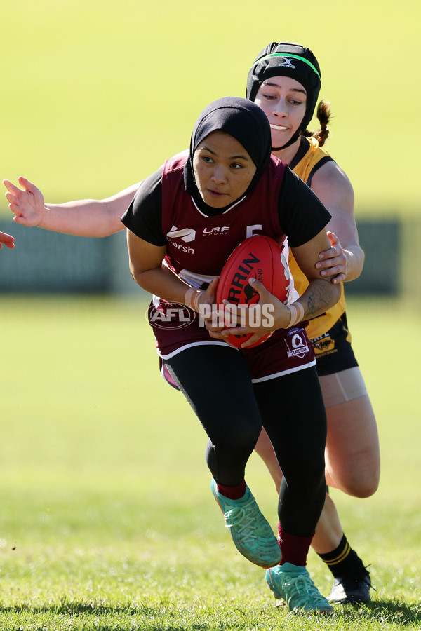 Marsh AFL National Championships U18 Girls 2024 - Western Australia v Queensland - A-52484275