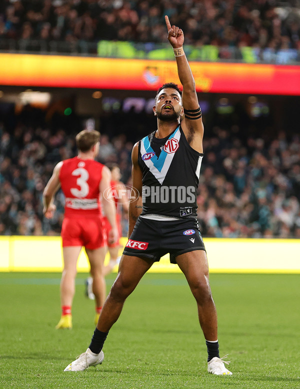AFL 2024 Round 21 - Port Adelaide v Sydney - A-52491193
