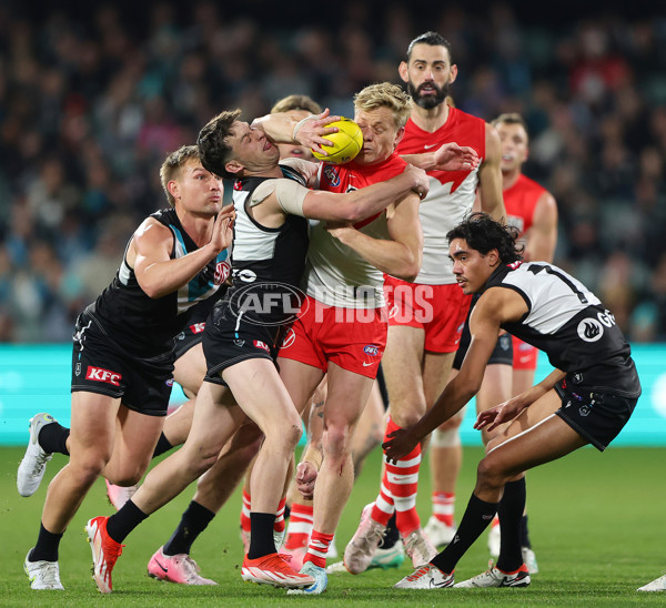AFL 2024 Round 21 - Port Adelaide v Sydney - A-52493616