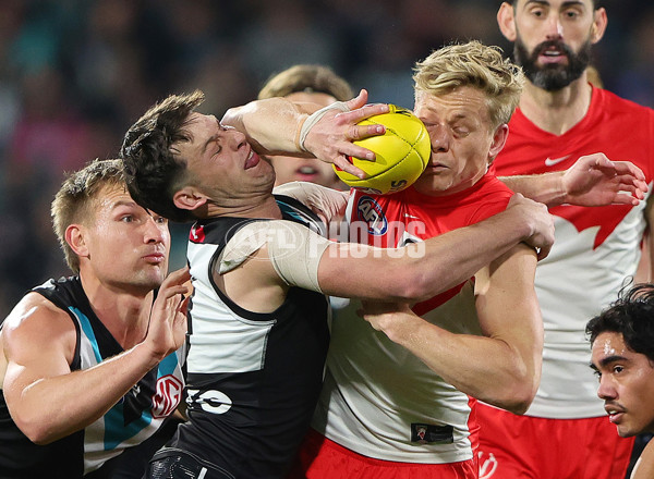 AFL 2024 Round 21 - Port Adelaide v Sydney - A-52493637