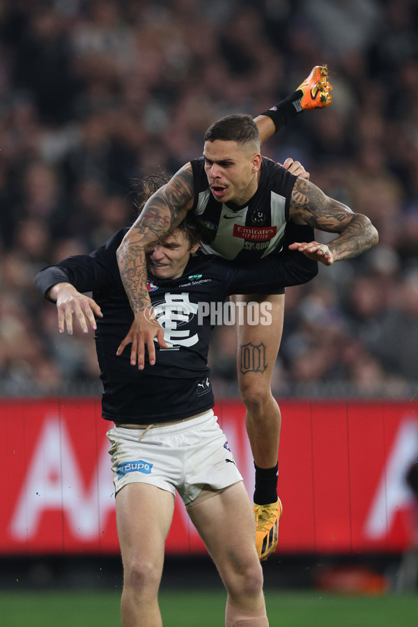 AFL 2024 Round 21 - Collingwood v Carlton - A-52498262