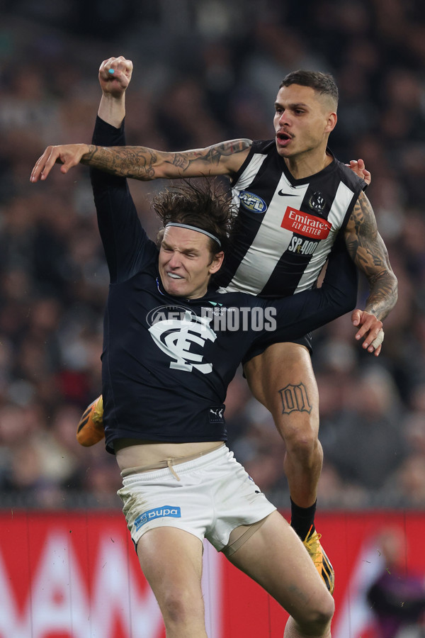 AFL 2024 Round 21 - Collingwood v Carlton - A-52498265