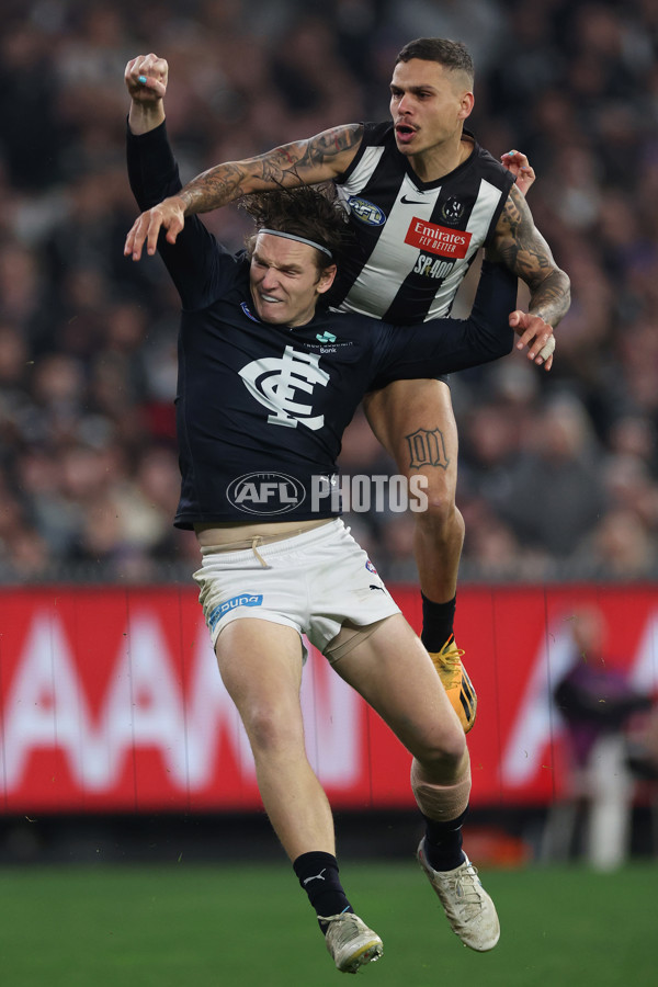 AFL 2024 Round 21 - Collingwood v Carlton - A-52498266