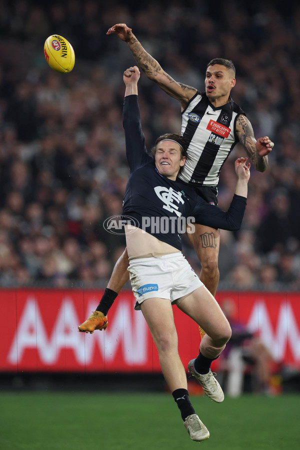 AFL 2024 Round 21 - Collingwood v Carlton - A-52498268