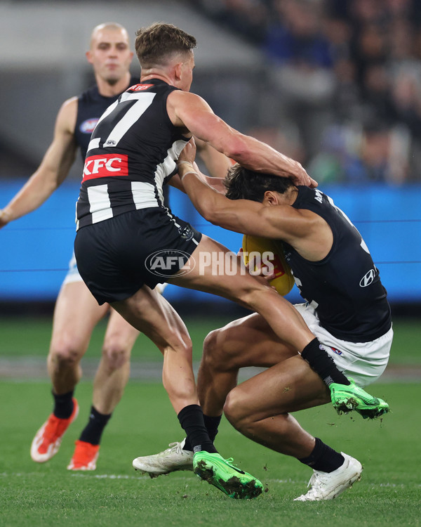 AFL 2024 Round 21 - Collingwood v Carlton - A-52498724