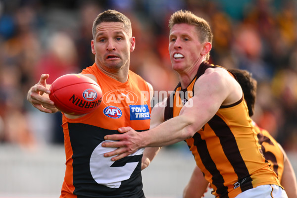 AFL 2024 Round 21 - GWS v Hawthorn - A-52531524