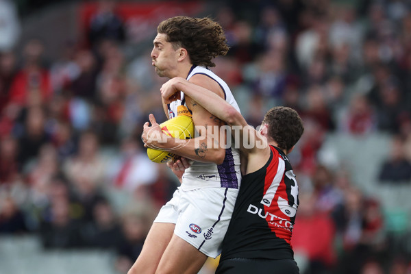 AFL 2024 Round 21 - Essendon v Fremantle - A-52535189