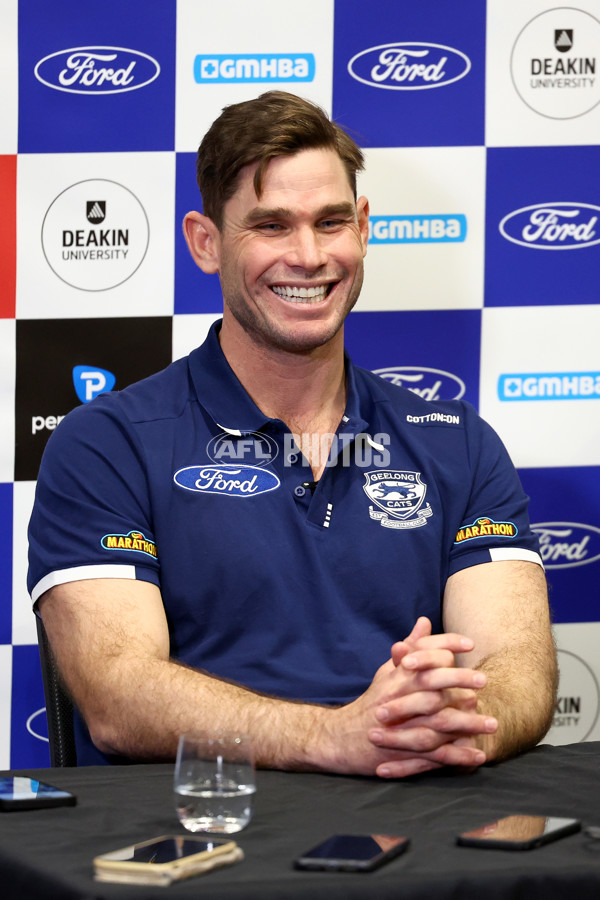 AFL 2024 Media - Tom Hawkins Retirement Announcement - A-52570829