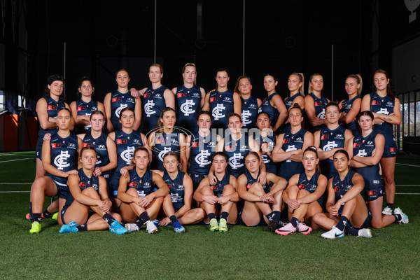 AFLW 2024 Media - Carlton Team Photo Day - A-52620765
