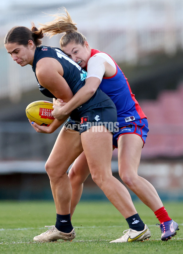 AFLW 2024 Match Simulation - Carlton v Melbourne - A-52622761