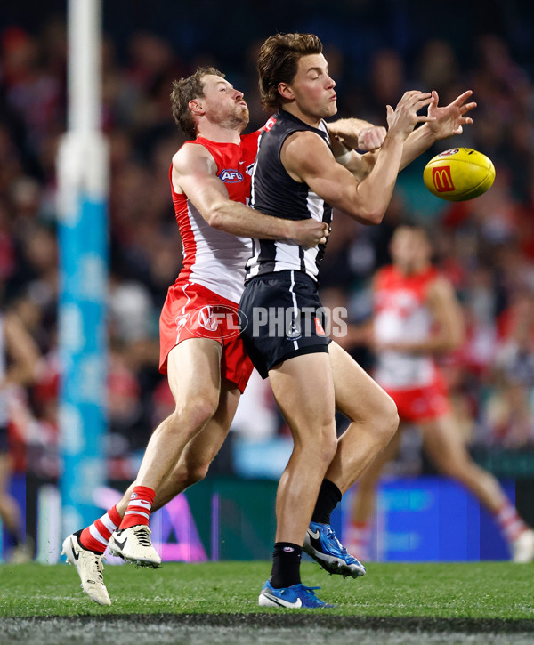 AFL 2024 Round 22 - Sydney v Collingwood - A-52628381