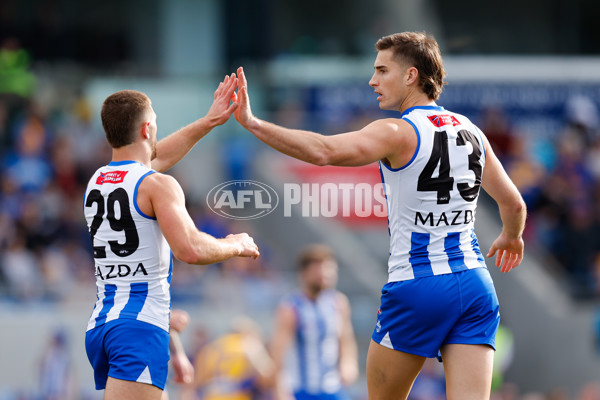 AFL 2024 Round 22 - North Melbourne v West Coast - A-52638772