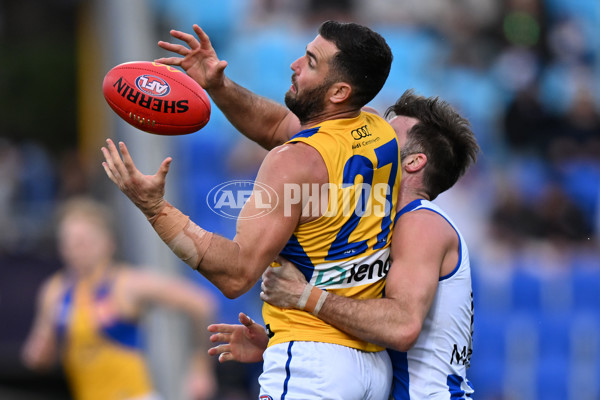 AFL 2024 Round 22 - North Melbourne v West Coast - A-52646449