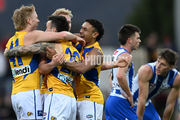 AFL 2024 Round 22 - North Melbourne v West Coast - A-52649954