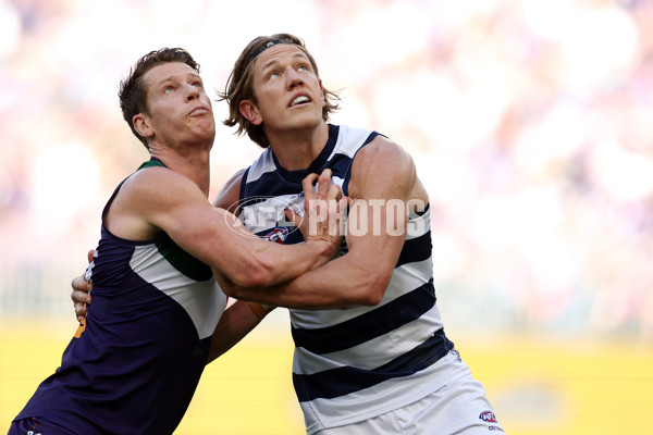 AFL 2024 Round 22 - Fremantle v Geelong - A-52653032