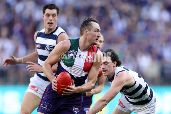 AFL 2024 Round 22 - Fremantle v Geelong - A-52655271