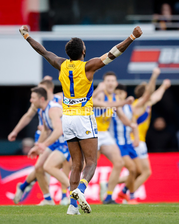 AFL 2024 Round 22 - North Melbourne v West Coast - A-52655324