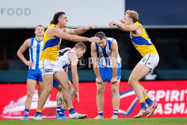 AFL 2024 Round 22 - North Melbourne v West Coast - A-52655326