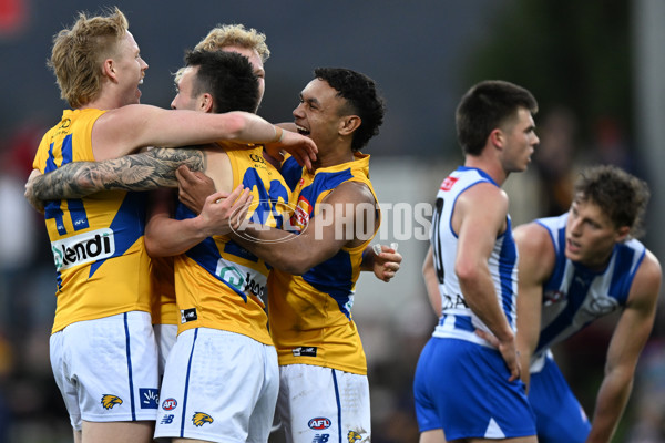 AFL 2024 Round 22 - North Melbourne v West Coast - A-52655484