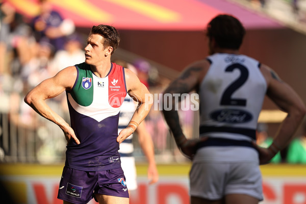 AFL 2024 Round 22 - Fremantle v Geelong - A-52657759