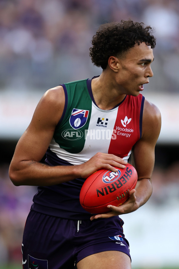 AFL 2024 Round 22 - Fremantle v Geelong - A-52658447