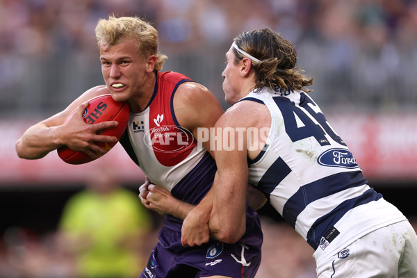 AFL 2024 Round 22 - Fremantle v Geelong - A-52669298