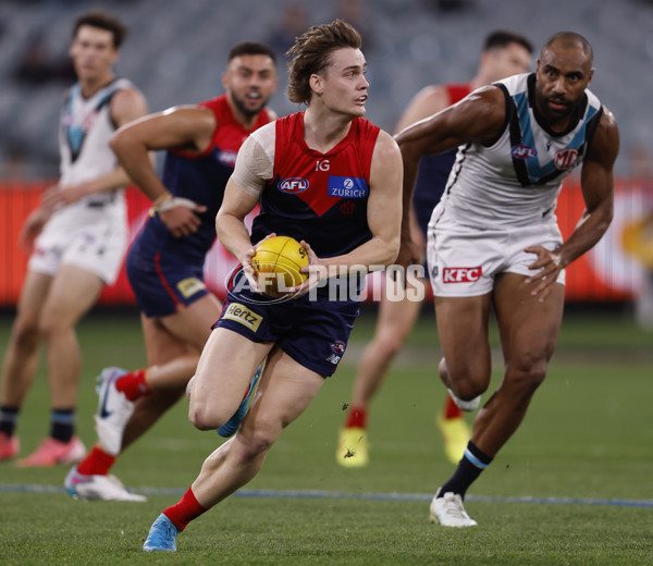 AFL 2024 Round 22 - Melbourne v Port Adelaide - A-52669325