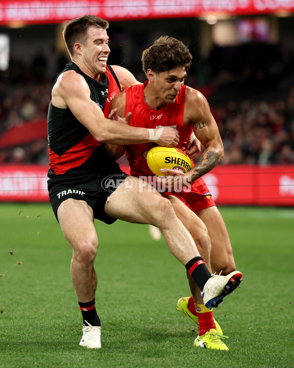 AFL 2024 Round 22 - Essendon v Gold Coast - A-52669372