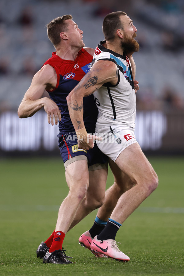 AFL 2024 Round 22 - Melbourne v Port Adelaide - A-52669376