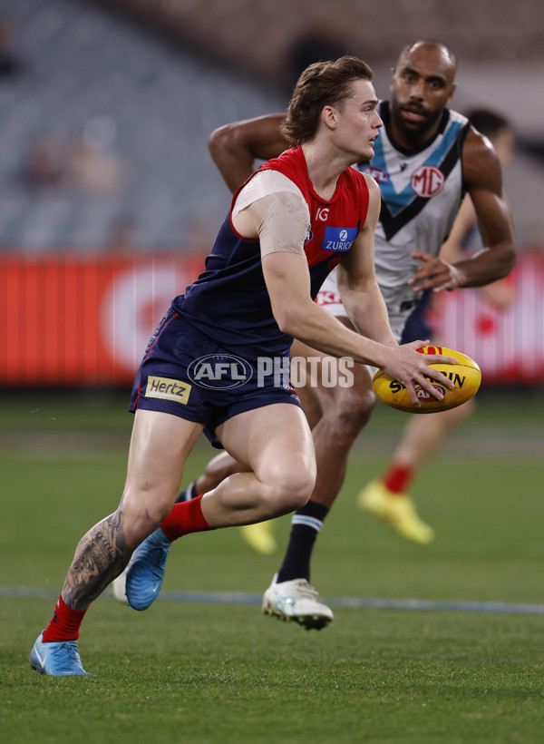 AFL 2024 Round 22 - Melbourne v Port Adelaide - A-52670397