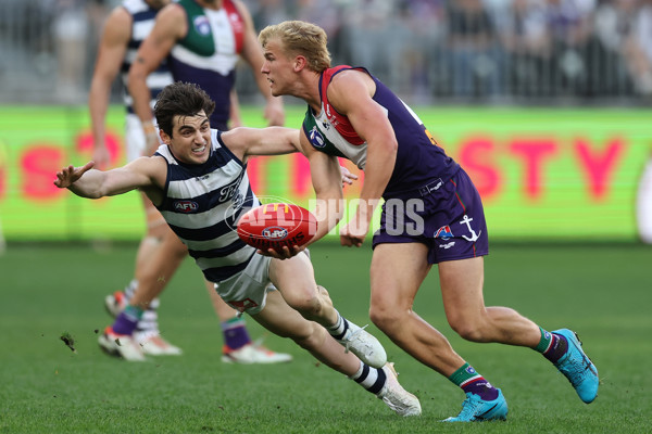 AFL 2024 Round 22 - Fremantle v Geelong - A-52670415